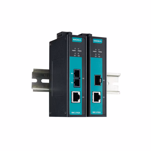 Indust. Gigabit Media Converter, Single-Mode 10Km, Sc, -10 To 60°C